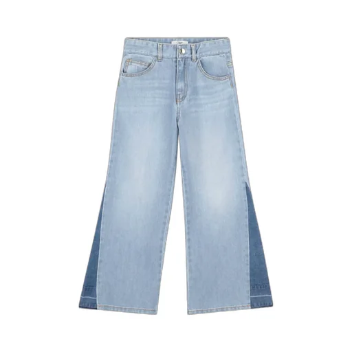 Logo Patch Wide-Leg Jeans