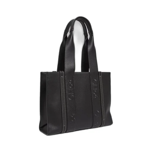 Woody Medium Leather Tote