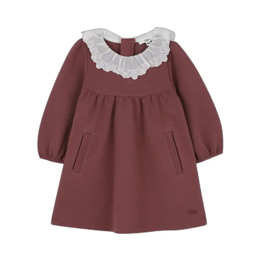 Kids Rear Zipped Ruffled Dress