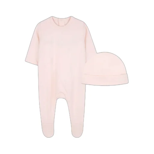Crew Neck Jumpsuit And Hat Set
