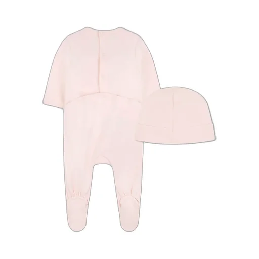 Crew Neck Jumpsuit And Hat Set