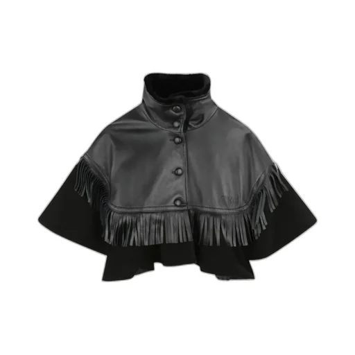 Buttoned Leather Jacket