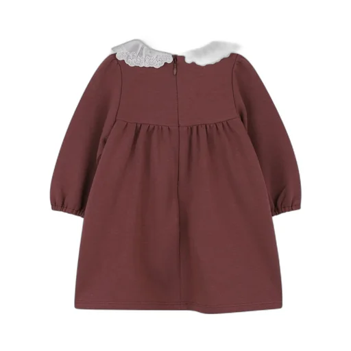 Kids Rear Zipped Ruffled Dress