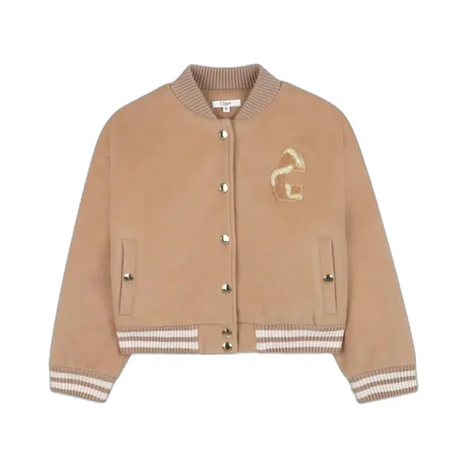 C Embroidery Bomber Jacket
