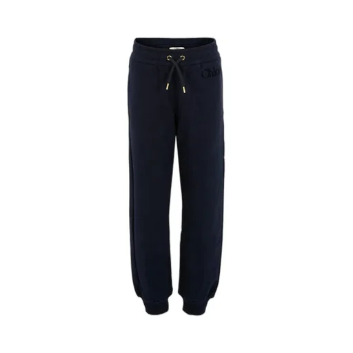 Logo Embroidered Drawstring Trousers