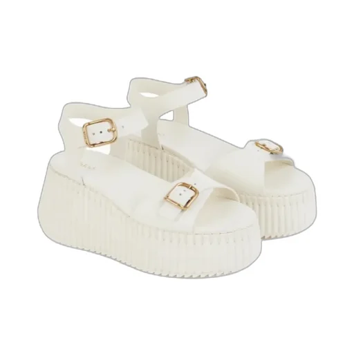 80Mm Buckle-Fastening Platform Sandals