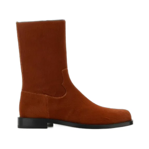 Round Head Spliced Short Boots