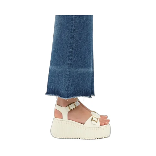 80Mm Buckle-Fastening Platform Sandals