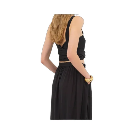 Crepe De Chine Cropped Top