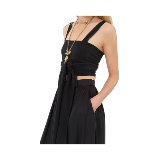 Crepe De Chine Cropped Top