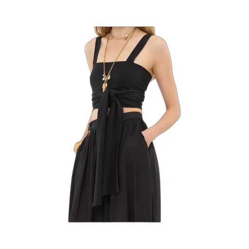 Crepe De Chine Cropped Top