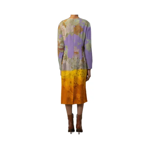 Round-Collar Long-Sleeved Dress