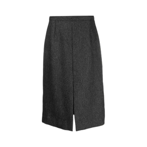 Split Half Skirt In Front Of High Waist