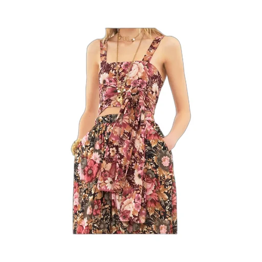 Front-Tie Cropped Tank Top