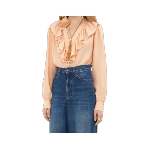 Ruffle Detailed Long-Sleeve Shirt