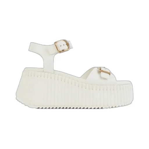 80Mm Buckle-Fastening Platform Sandals