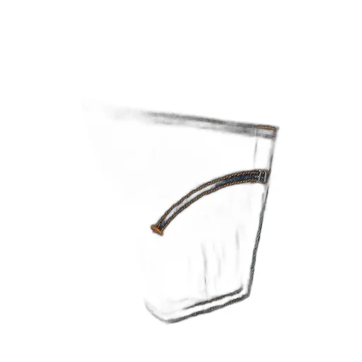 Whiskering-Effect Straight Leg Jeans