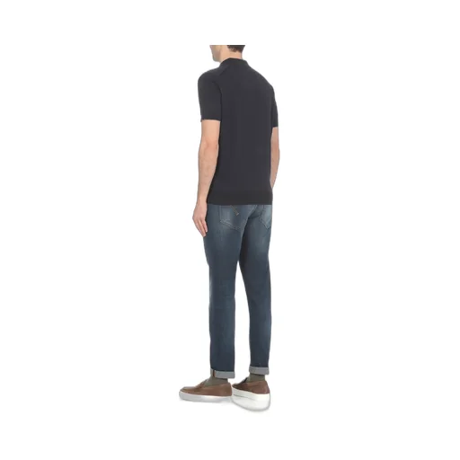 Mid-Rise Straight-Leg Stretched Jeans