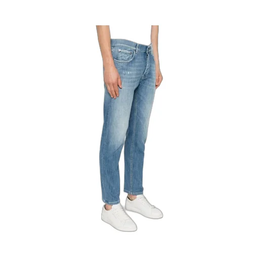 Dian Logo-Plaque Distressed Jeans