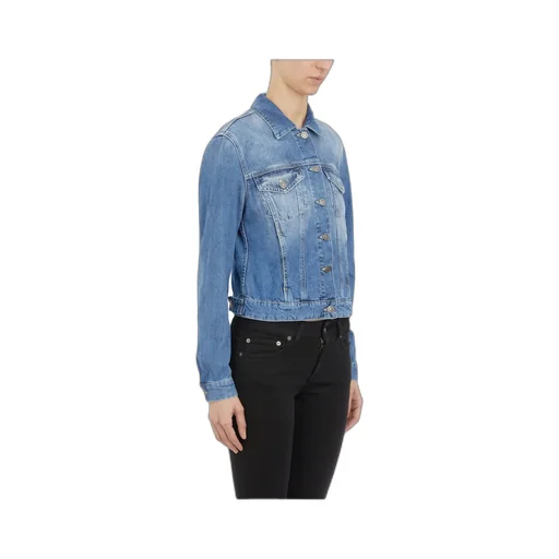 Long-Sleeved Denim Coat
