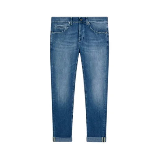 Logo-Print Tapered Jeans