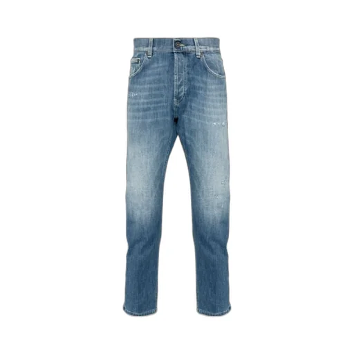 Dian Logo-Plaque Distressed Jeans
