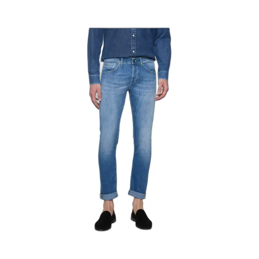 Logo-Print Tapered Jeans