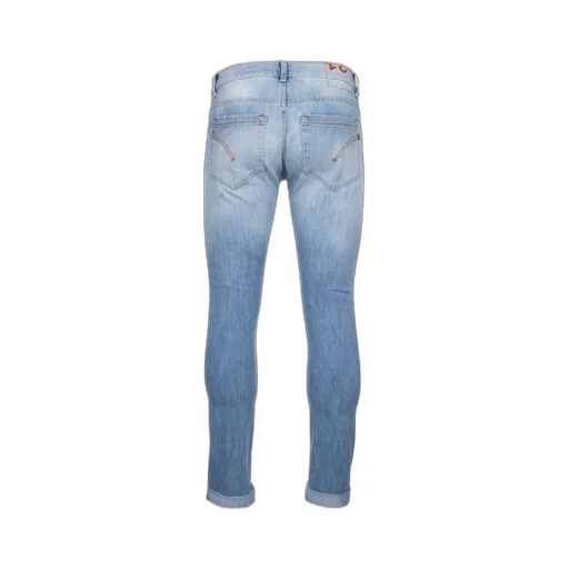 Faded Effect Slim-Leg Jeans