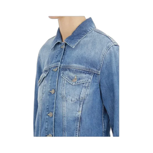 Long-Sleeved Denim Coat