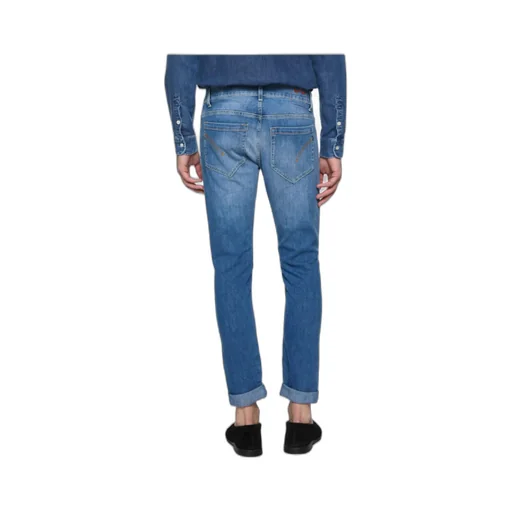Logo-Print Tapered Jeans