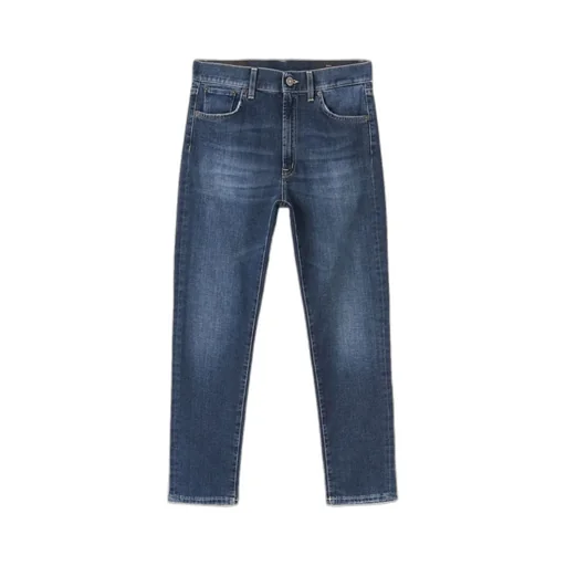 Logo-Patch Cropped Skinny Jeans