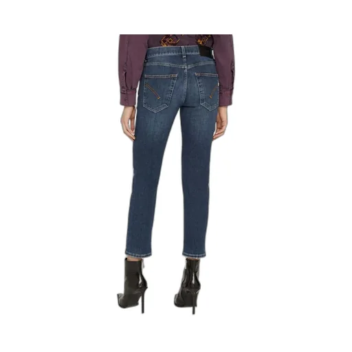 Logo-Patch Cropped Skinny Jeans