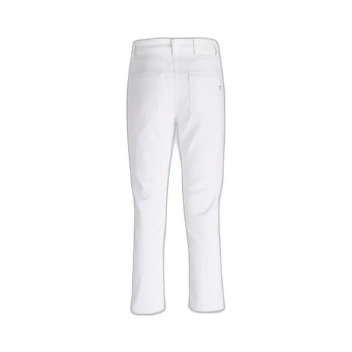 High-Waist Cropped Stretched Jeans