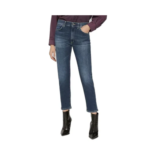 Logo-Patch Cropped Skinny Jeans