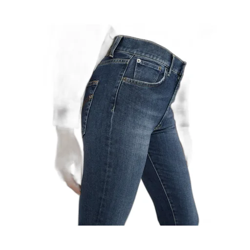 Logo-Patch Cropped Skinny Jeans
