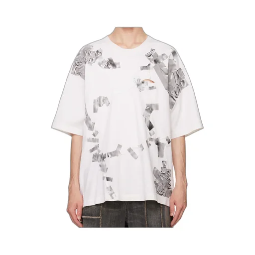Tape-Print T-Shirt