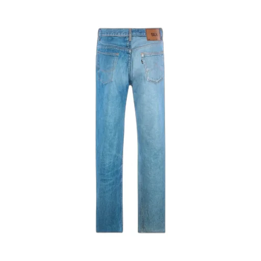 Ripped-Detail Denim Jeans