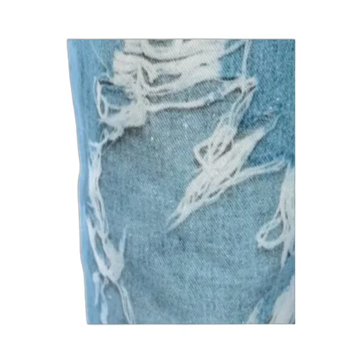 Ripped-Detail Denim Jeans