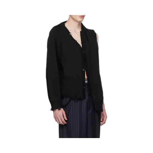 Asymmetrical Making Of Old Cardigans