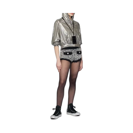 Hooded Metallic Jacket