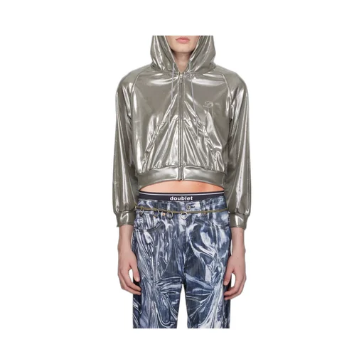 Hooded Metallic Jacket