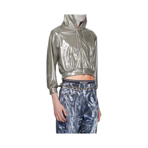 Hooded Metallic Jacket