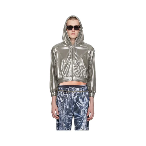 Hooded Metallic Jacket