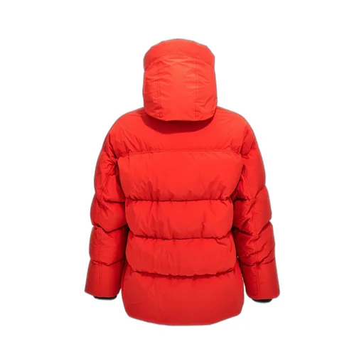 Padded Animal Motif-Hoodie Jacket