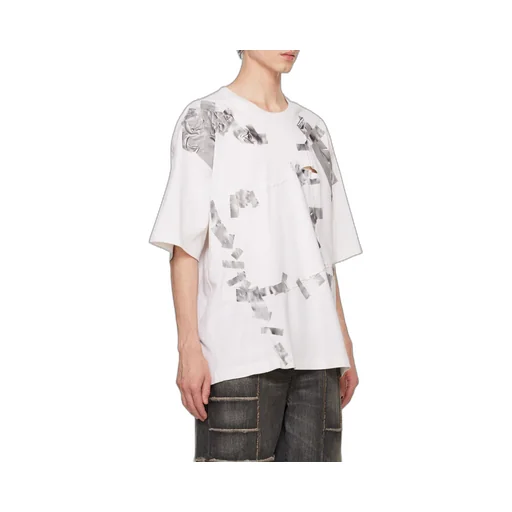 Tape-Print T-Shirt
