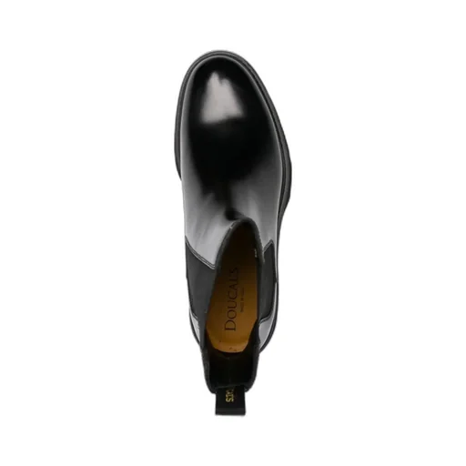 Round-Toe Slip-On Chelsea Boots