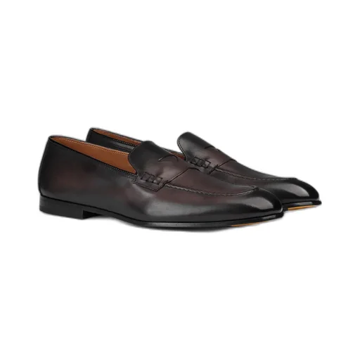 Penny-Slot Slip-On Loafers