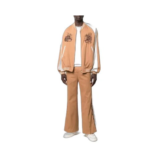 Side-Trim Flared Trousers