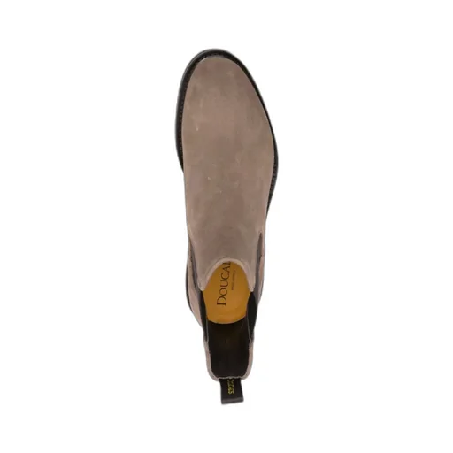 Almond Toe Slip-On Ankle Boots