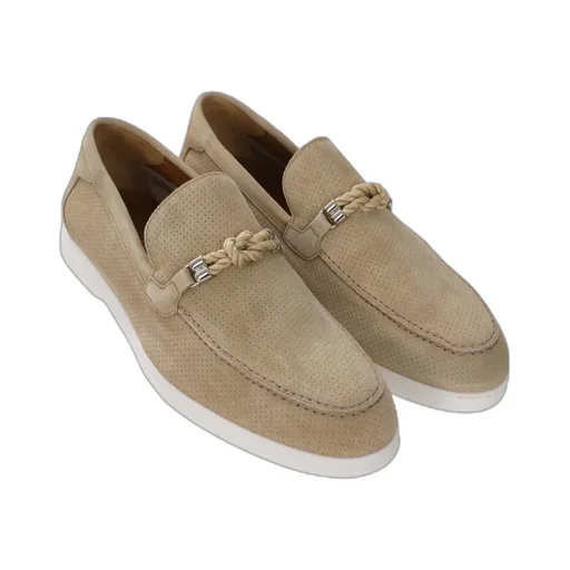 Knot-Detail Mesh Loafers